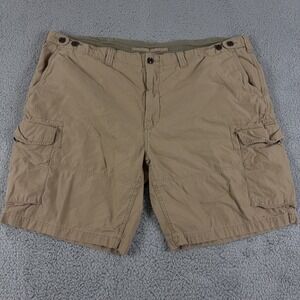 Polo Ralph Lauren Shorts Mens 48B Big Tan Cargo 10" Baggy Outdoor Preppy Hiking